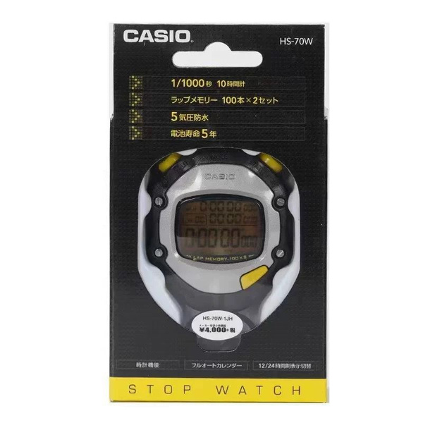 Секундомер Casio HS-70W-1 с памятью, будильником и таймером купить c ...