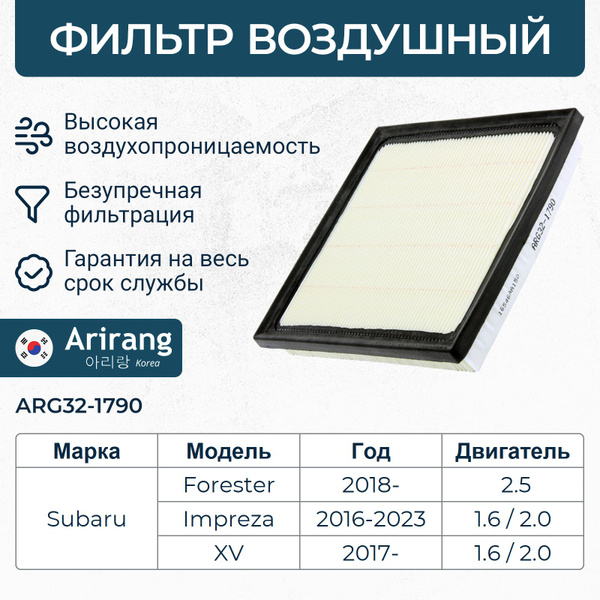 Фильтр воздушный Subaru Forester, Impreza, XV, Субару Форестер, Импреза ...