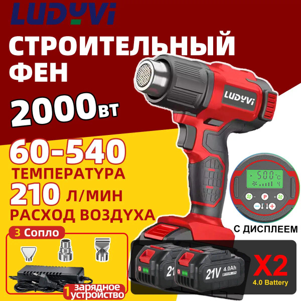 Высокопроизводительный тепловой пистолет с регулируемой температурой ...