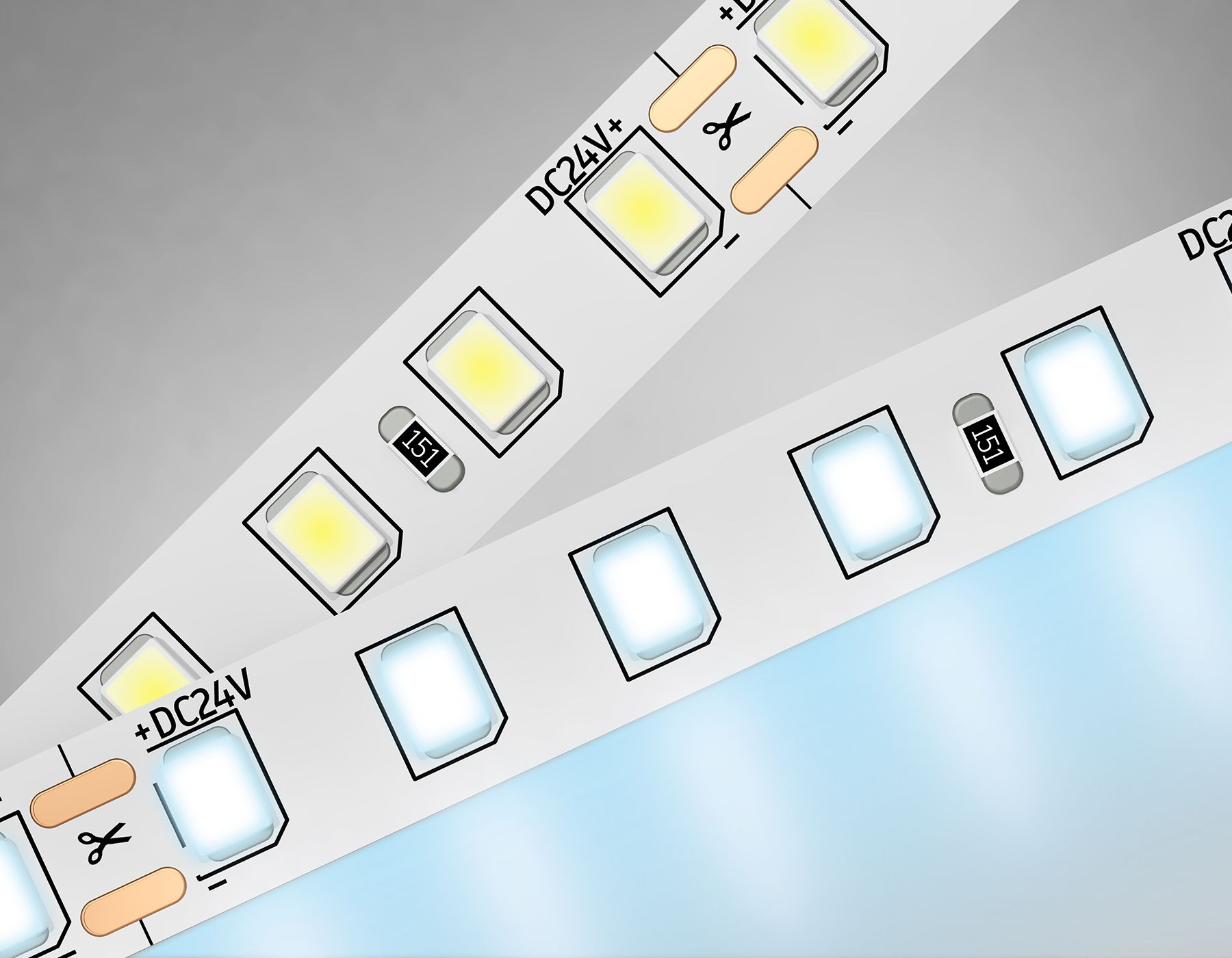 Светодиоднаялента2835120Led/10Wm/24VIP206500K5m,5000*8*1.2mm