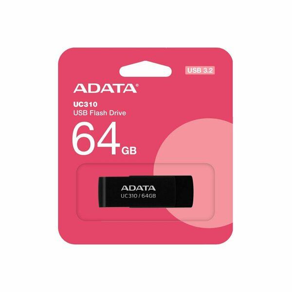 ADATAUSB-флеш-накопительФлэш-накопительUSB364GBUC310-64G-RBKADATA64ГБ,черный