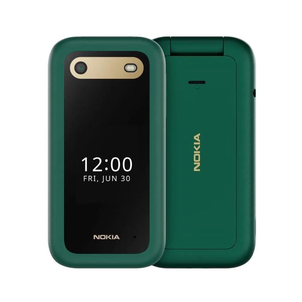 Мобильный телефон Nokia 2660, темно-зеленый - купить по выгодной цене в  интернет-магазине OZON (1413875406)