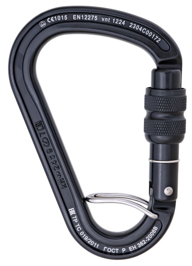 КарабинVento"Titanium"срезьбовоймуфтойпином,черный(2023),vnt1234