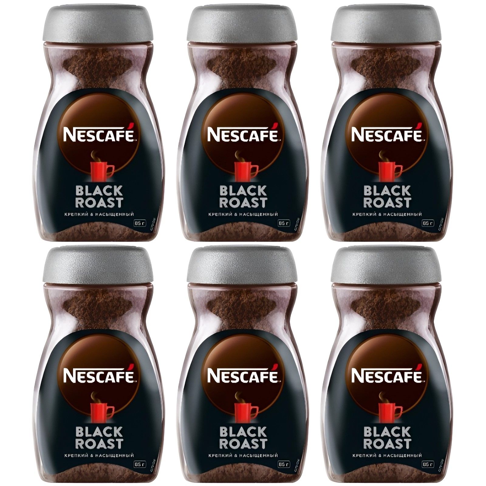 NescafeКоферастворимыйкрепкийBlackRoast,85г,6шт