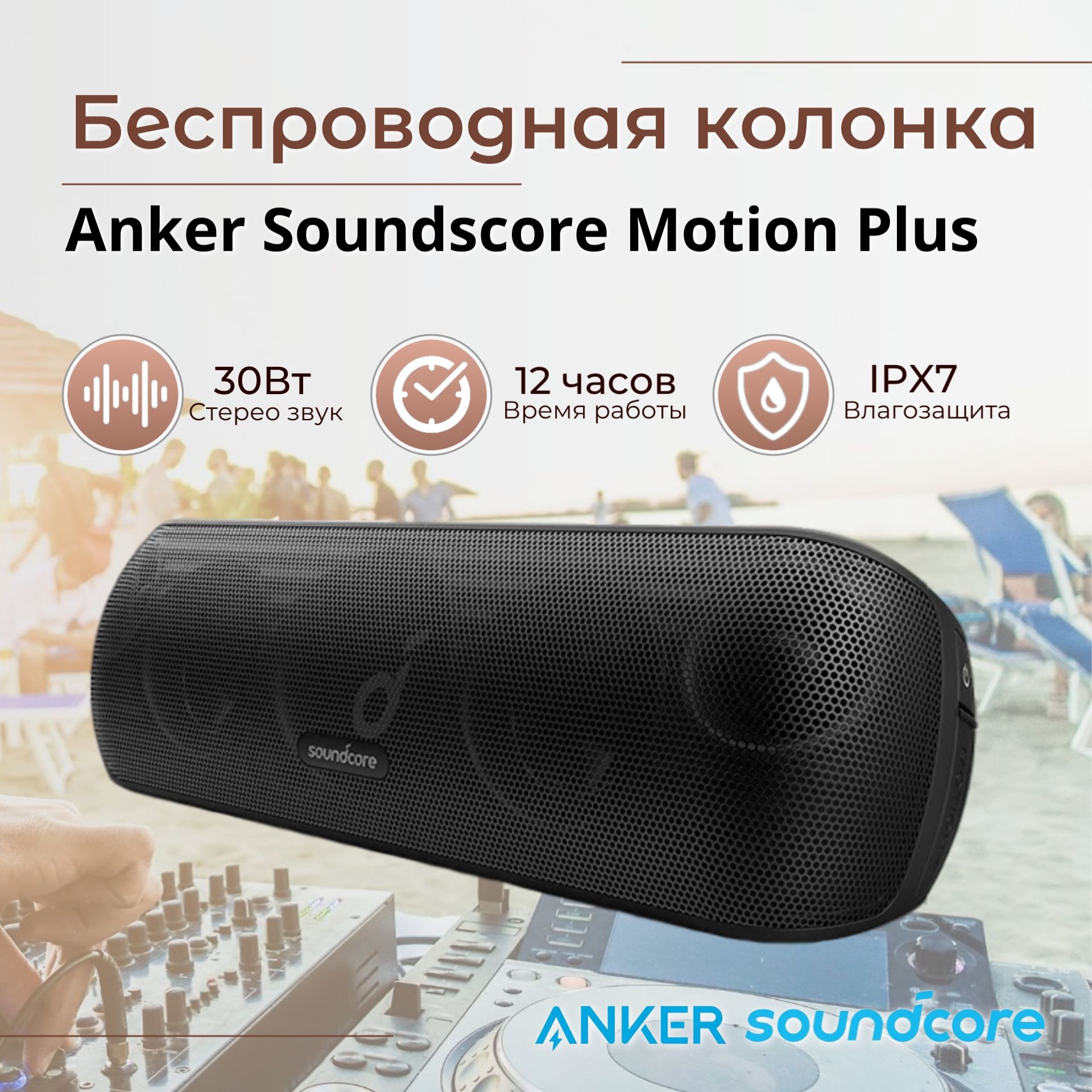 Колонка Anker Soundcore Motion Plus Купить