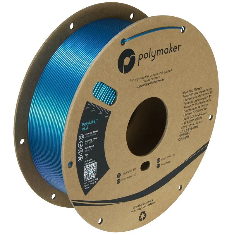 Polymaker PolyLite PLA Starlight Сине-голубой