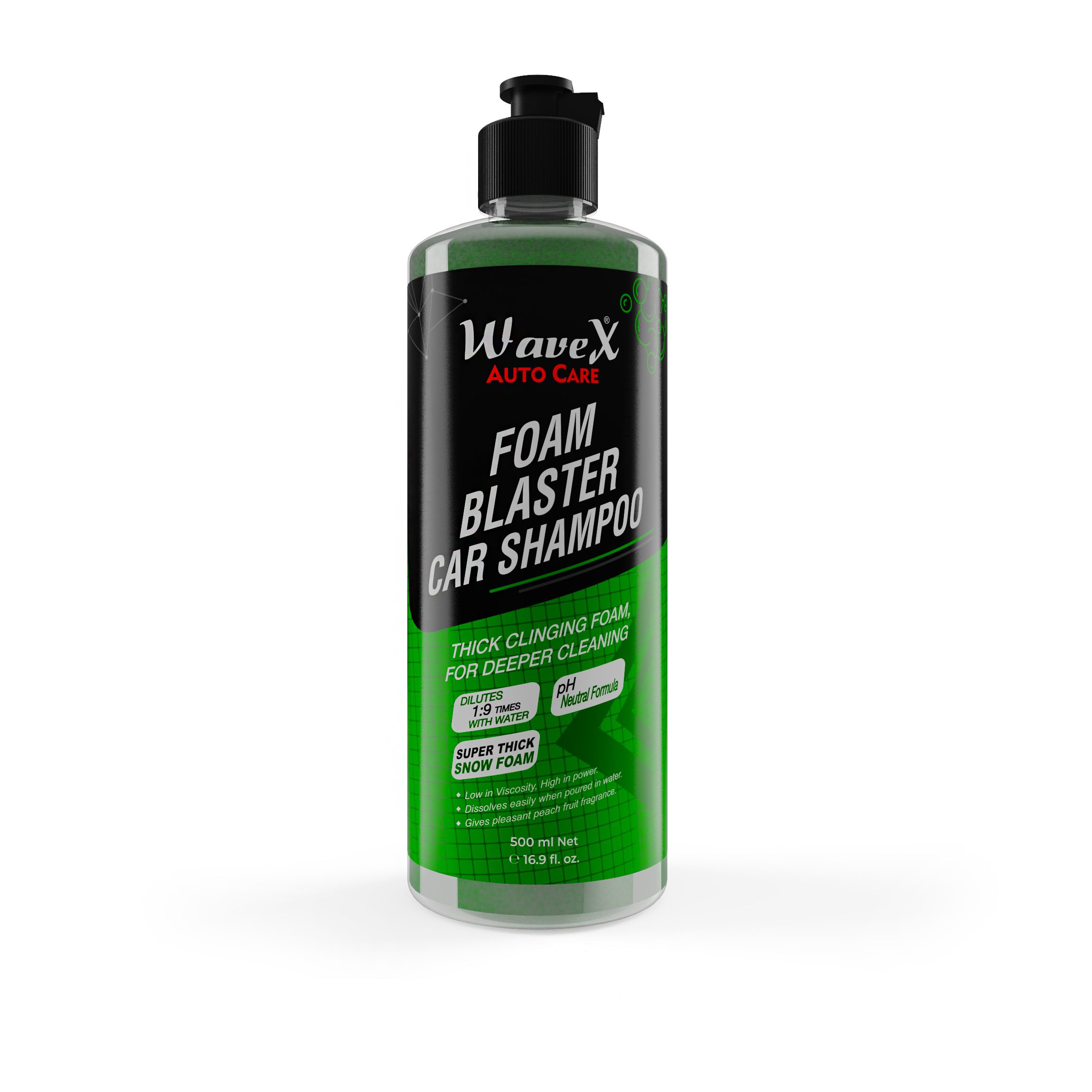Foaming shampoo. Foaming shampoo