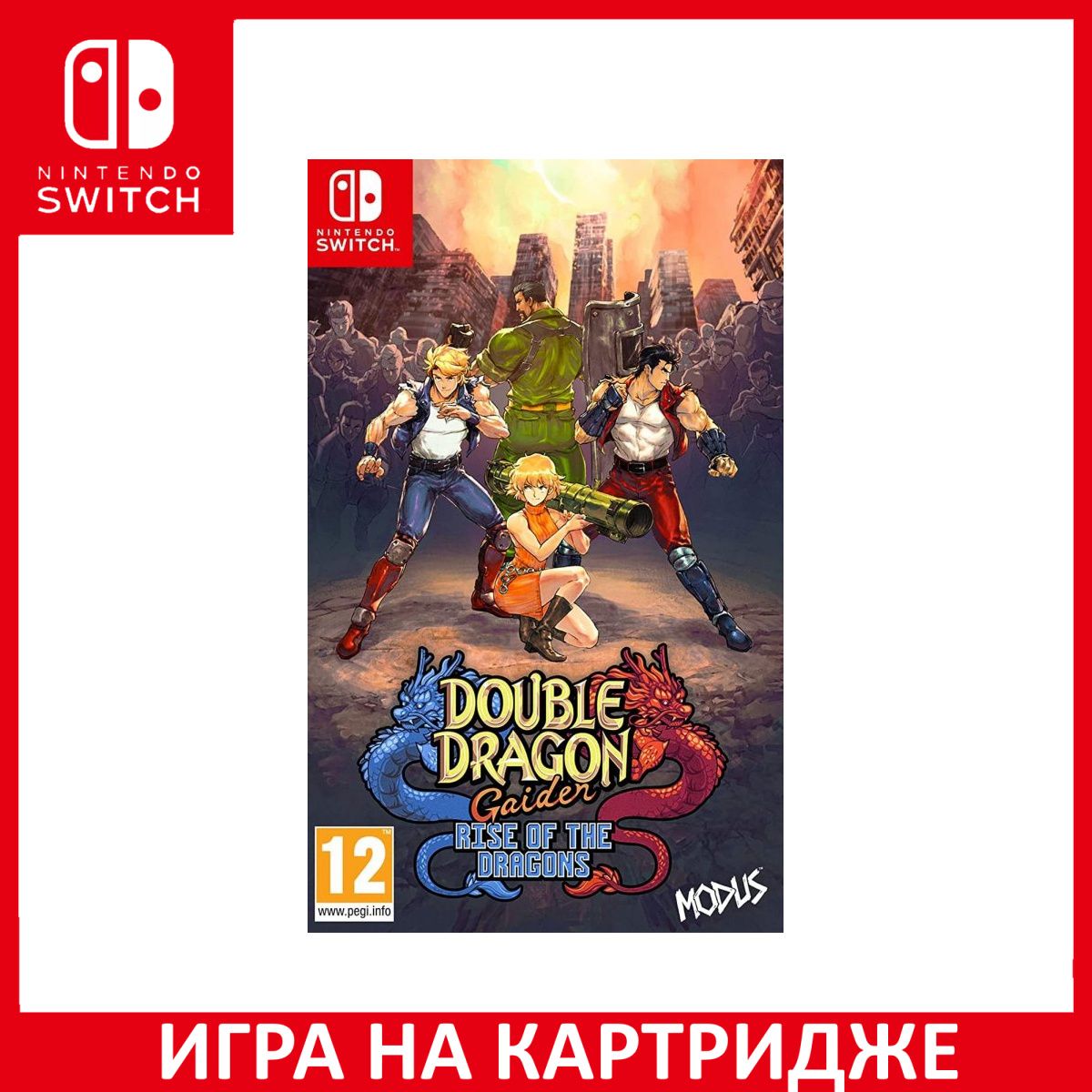 Игра Double Dragon Gaiden Rise of the Dragons (Switch) Картридж Nintendo  Switch