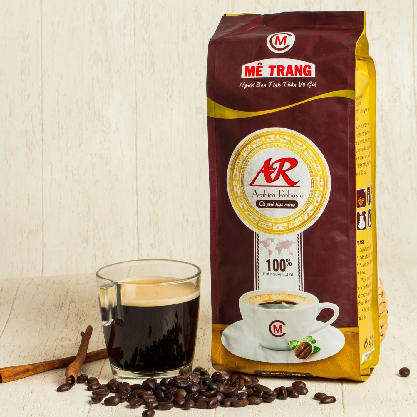 Кофе в зернах Me Trang Арабика/Робуста AR (Arabica/Robusta - AR), 500 г