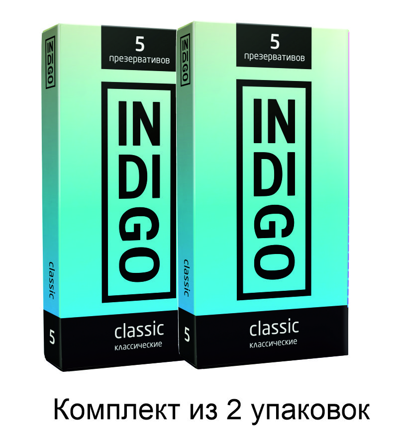 Презервативы INDIGO Classic №10 классические / комплект из 2 уп по 5 шт.