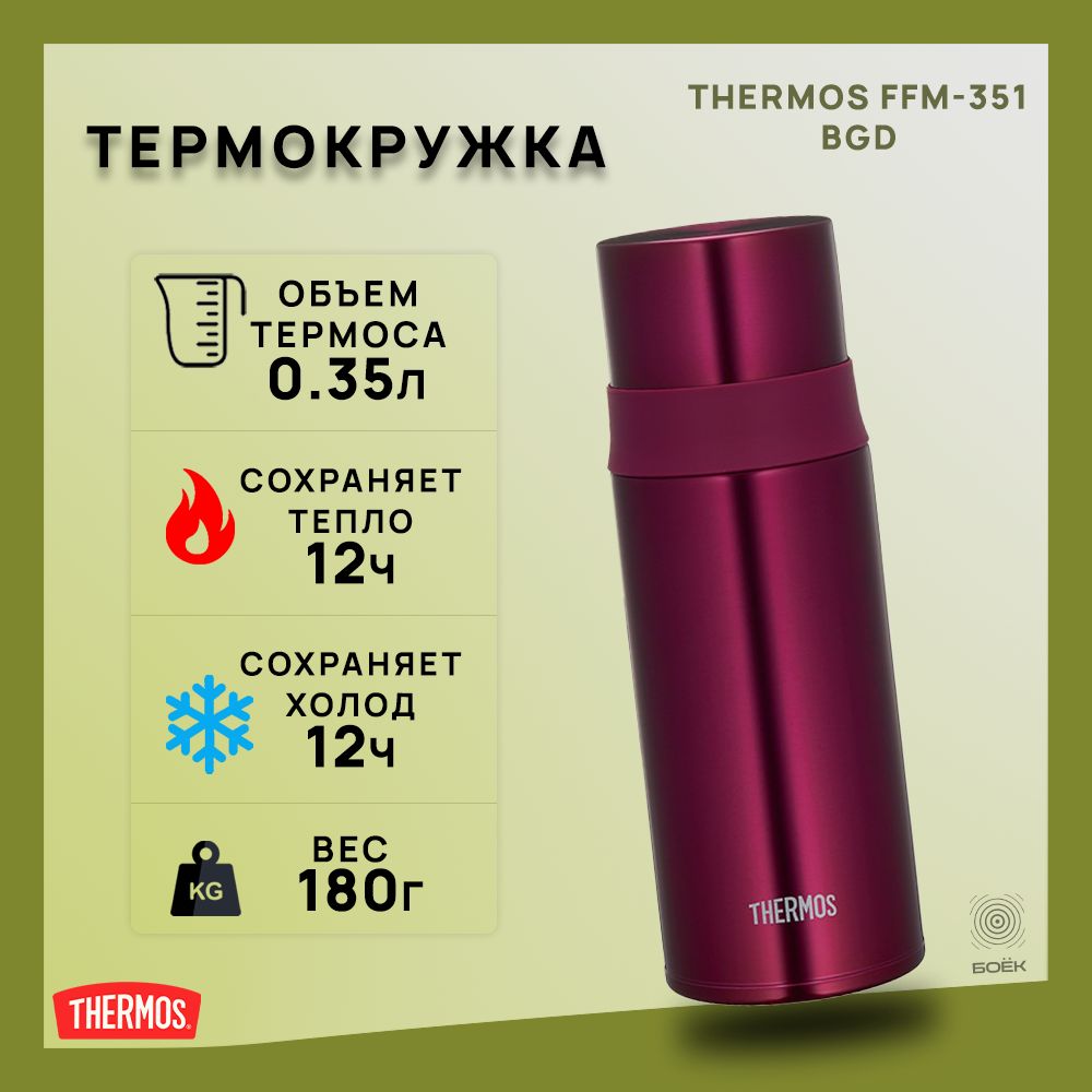 Термокружка из нержавеющей стали THERMOS FFM-351 BGD