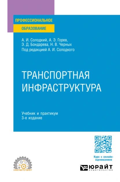 Транспортная инфраструктура 3-е изд., пер. и доп. Учебник и практикум для СПО | Наталья Владимировна Черных, Солодкий Александр Иванович | Электронная книга