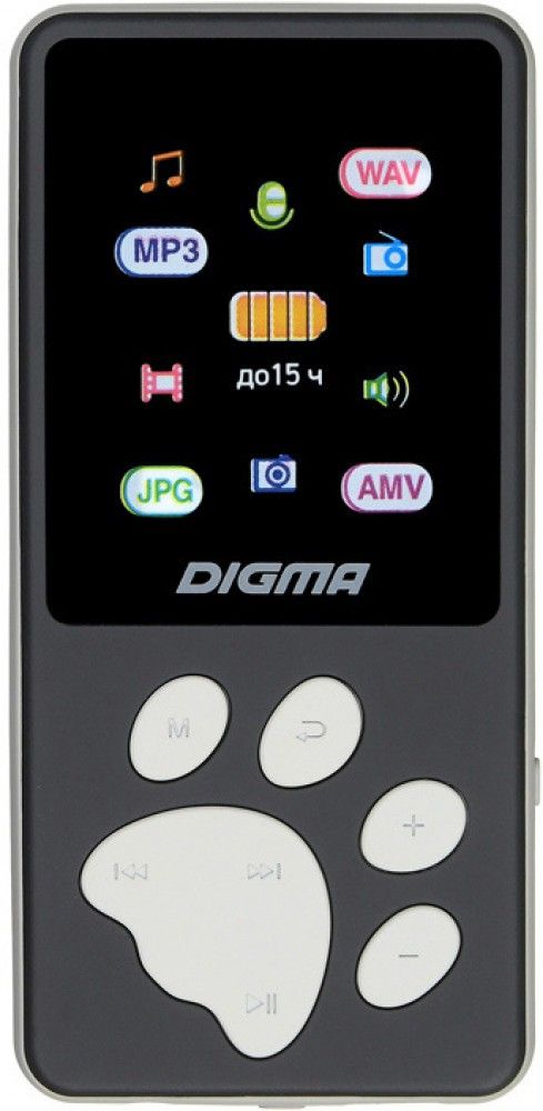 Портативный плеер Digma S4 8Gb Black/Grey