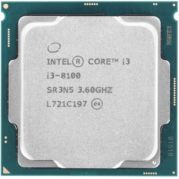 ПроцессорSocketLGA1151v21151v2IntelCorei38100(4ядра4потока3600МГц3,6ГГцкэш6Мб65Вт65W)