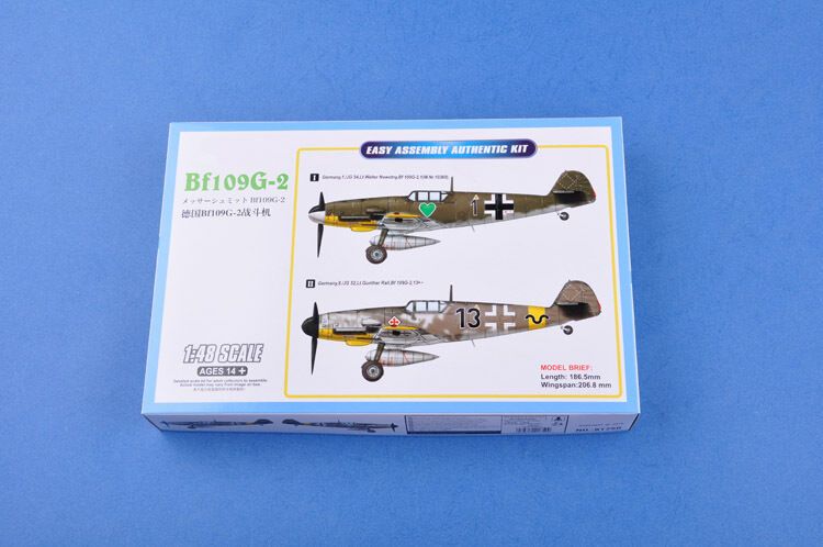 HOBBYBOSS 81750 1/48 Мессершмитт Bf 109G-2 Модельный комплект Автомобиль