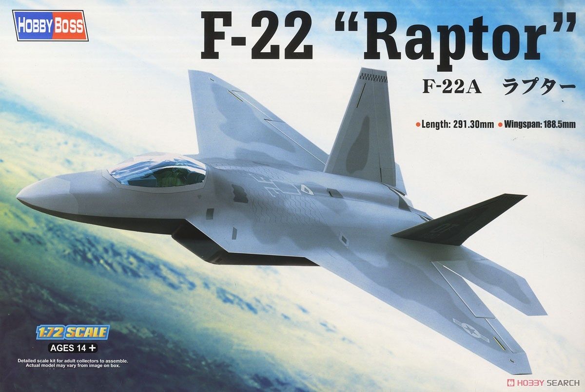 HOBBYBOSS1/7280210ScaleF-22AРапторМодельныйкомплектСамолеты