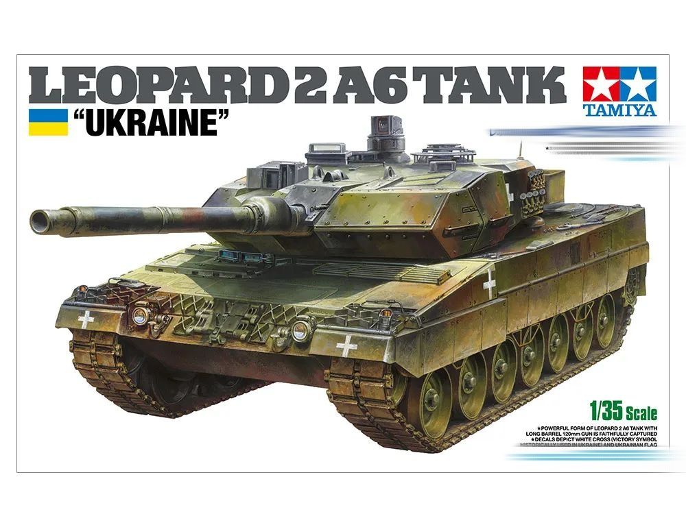 Tamiya 25207 1/35 Scale Модель танка Леопард 2A6 Модель танка