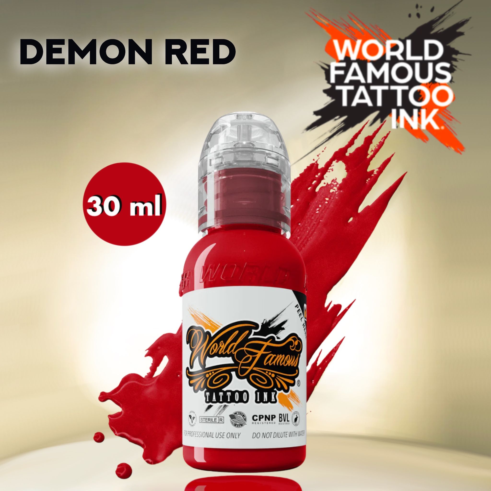 World Famous Demon Red Краска для татуировки 30мл