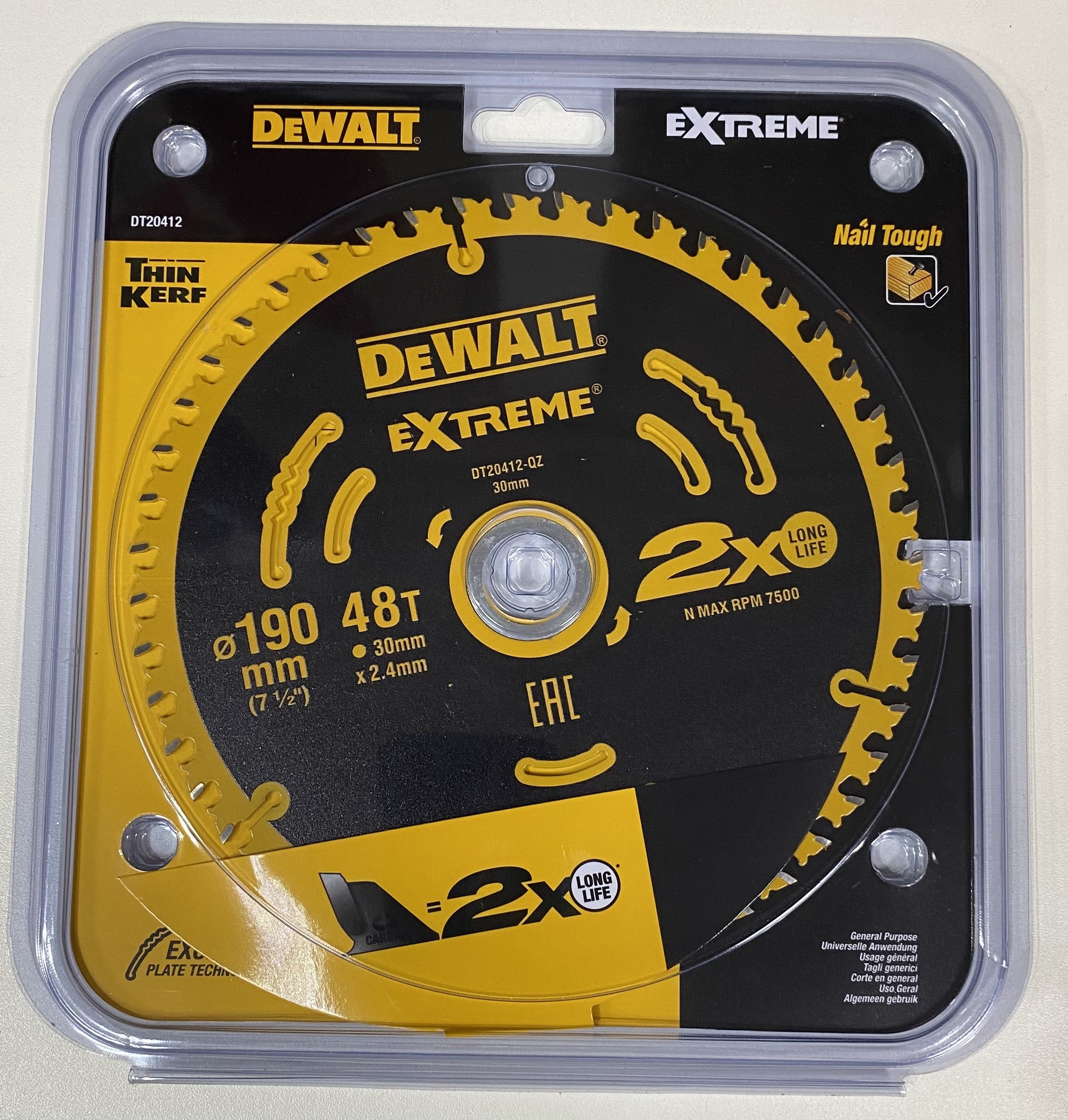 DeWalt Диск пильный 190 x 2.4 x 30; 48  зуб.