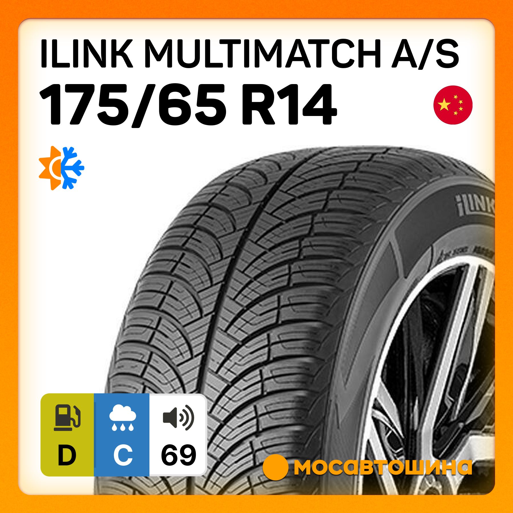 iLink Multimatch A/S Шины  всесезонные 175/65  R14 82T