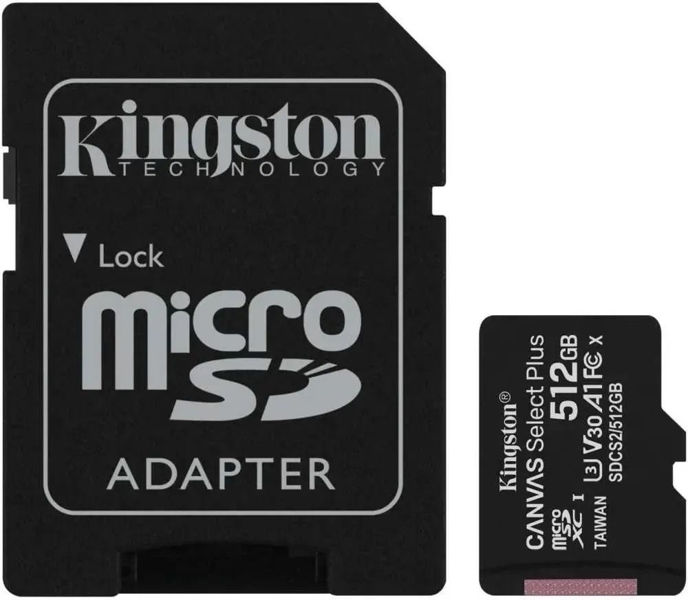 КартапамятиKingstonCanvasA1microSD512ГБ/microSDXCCanvas512ГБ/Картарасширенияпамяти512GB