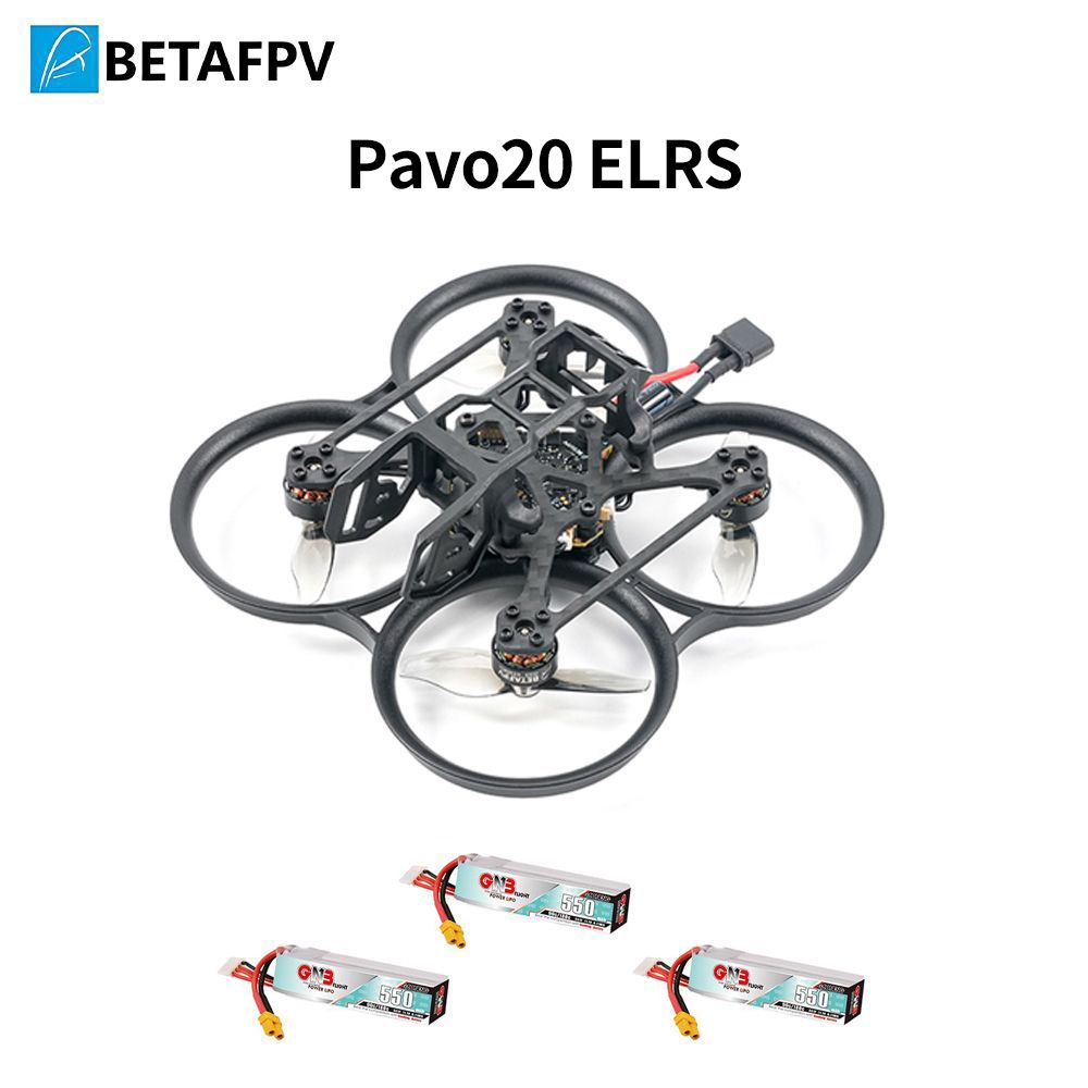 Pavo20ELRS2.4GBETAFPVFPVСбатареей3штrcдлявертолетовo3камерыиhdVTXсистемы