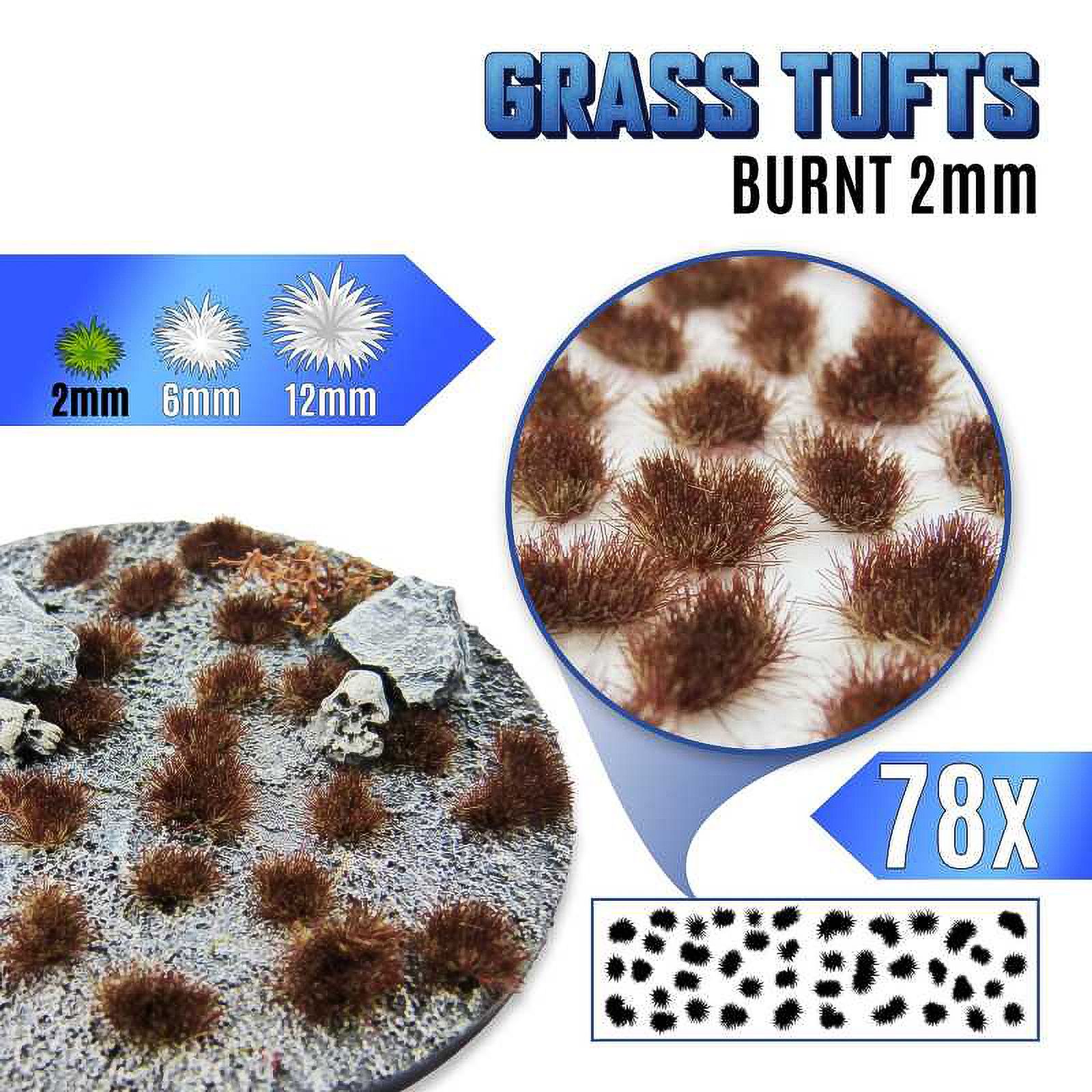 Green Stuff World: Пучки травы для макетов и диорам Grass Tufts 2 mm - Burnt