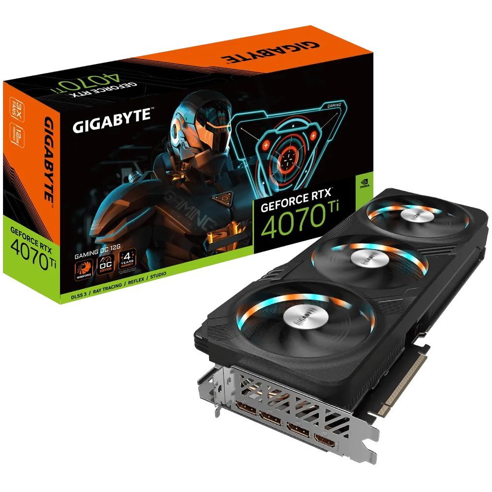 Gigabyte Видеокарта GeForce RTX 4070 Ti (GV-N407TGAMING-12GD)