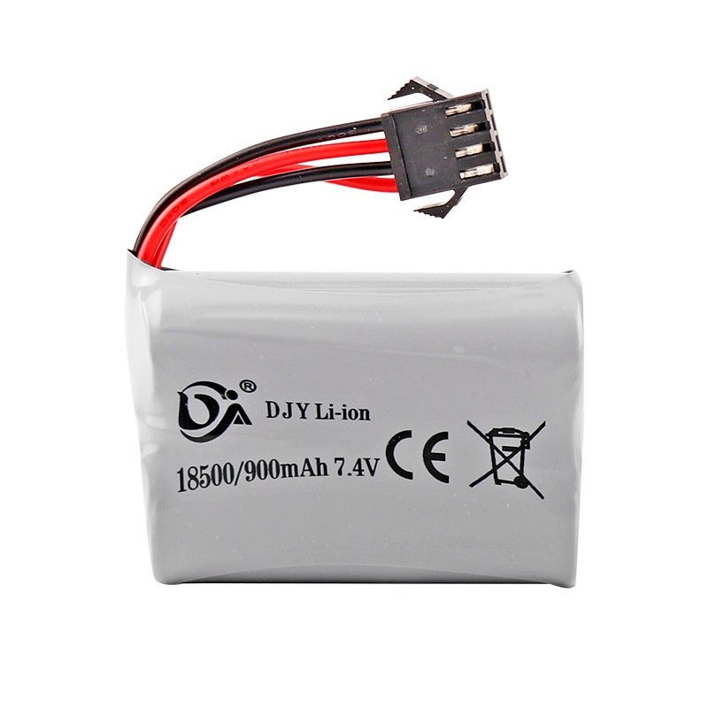 1шт.li-ionаккумулятор18500,7.4V900mah,разъемSM-4PРеверс,Подходитдля8-колесногоавтомобиля-амфибииRC