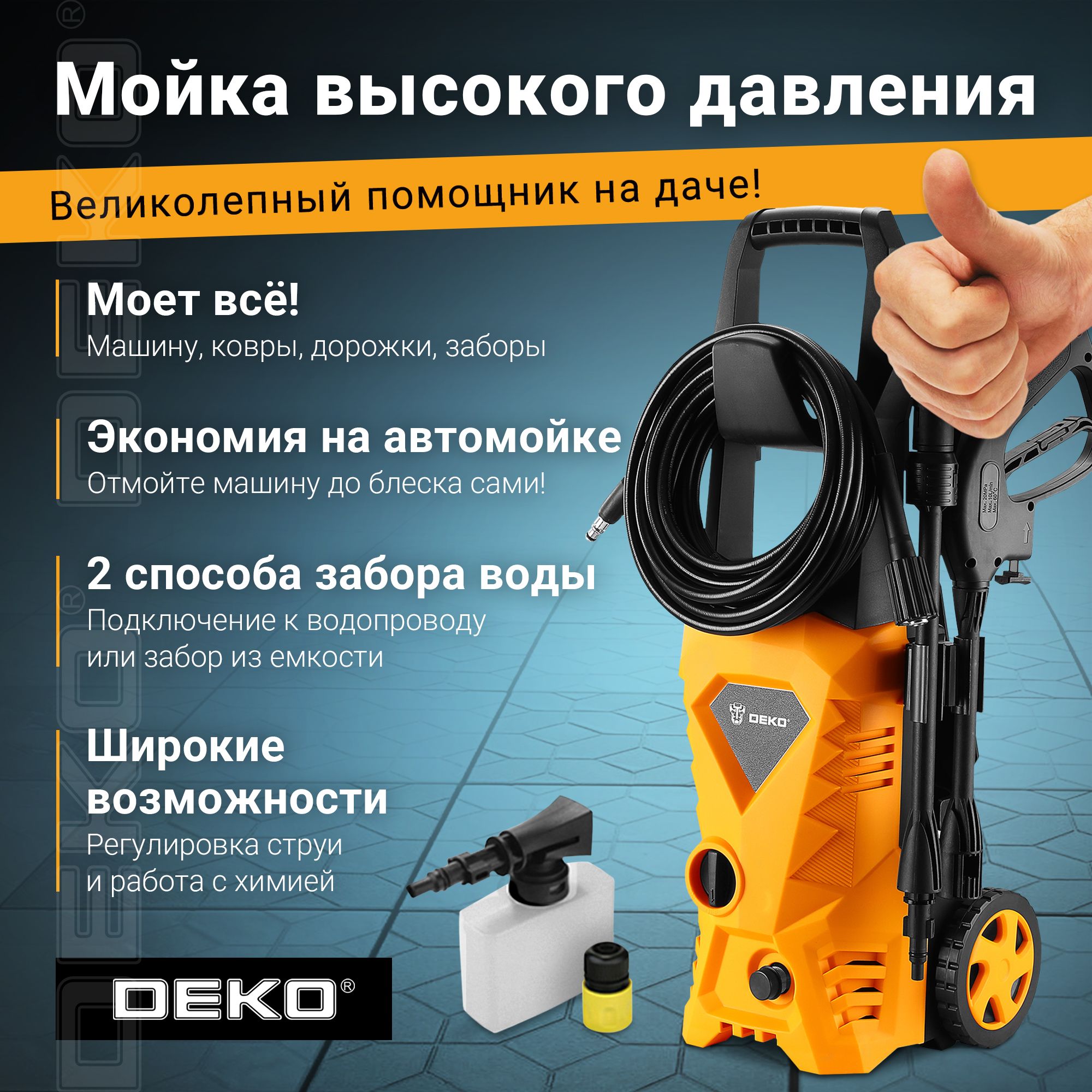 Мойка Высокого Давления Deko Dkcw195 Pro Купить