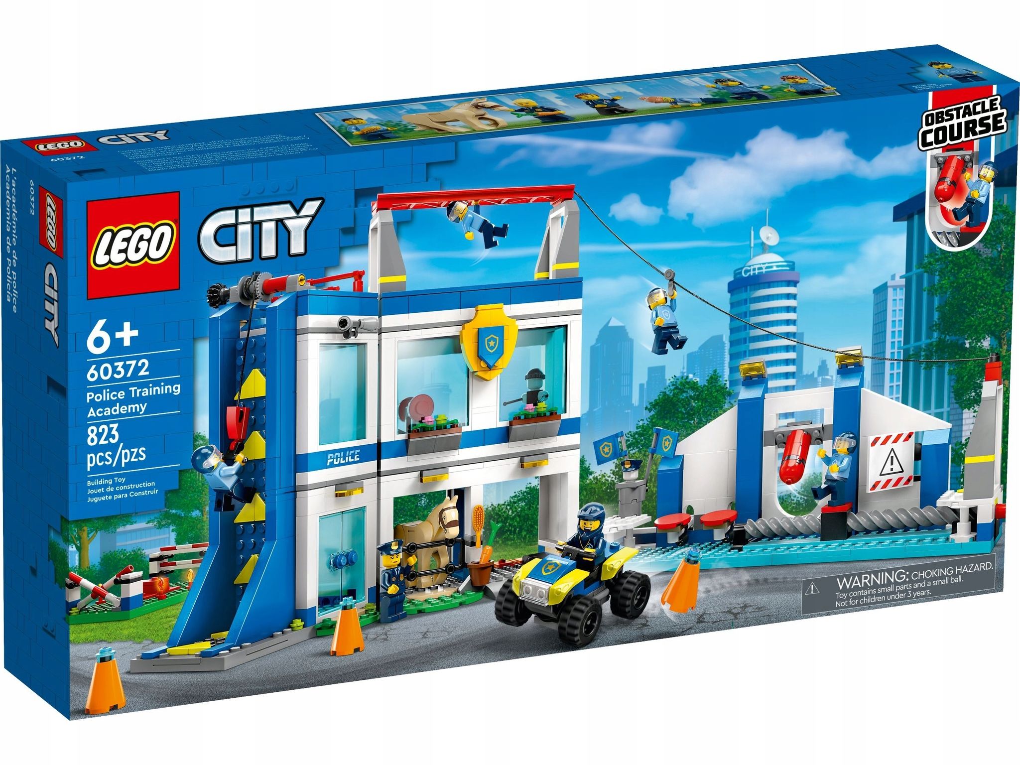 Конструктор LEGO City Police Академия полицейской подготовки, 823 детали,  6+, 60372 - купить с доставкой по выгодным ценам в интернет-магазине OZON  (867075394)