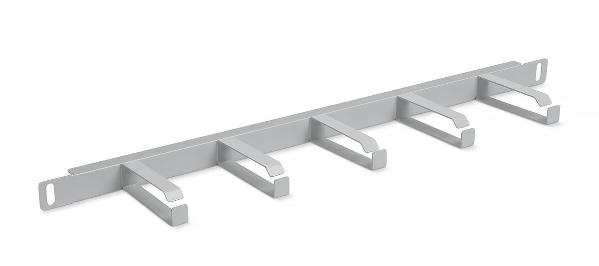 Органайзер для кабеля 0.5U с кольцами Cabeus JB08-0,5U-GY серый