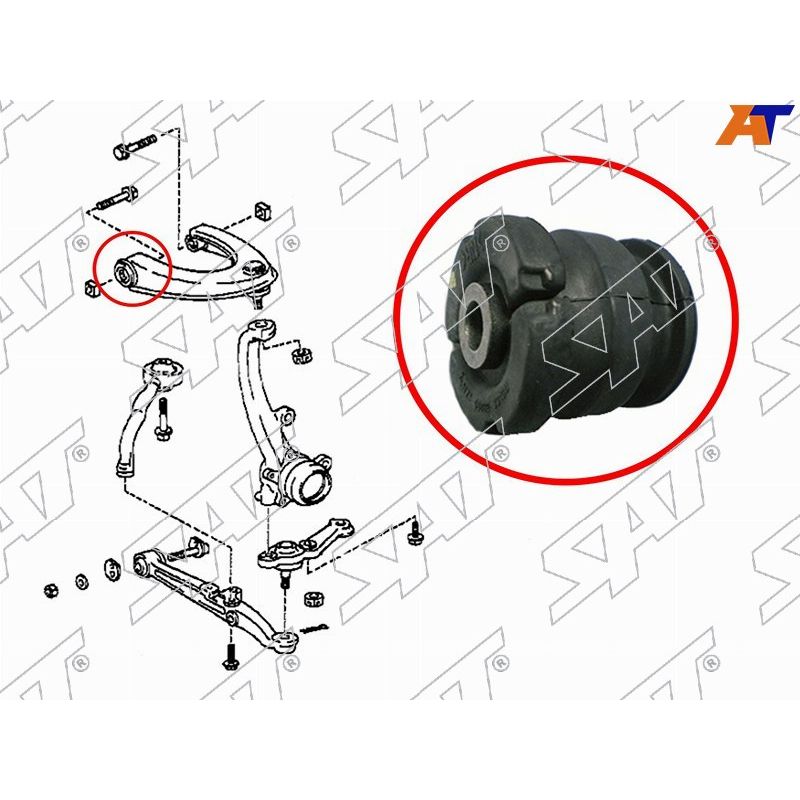 СайлентблокверхнегоFRрычагаTOYOTAALTEZZABREVISCROWNVEROSSA96-CHASERCRESTAMARK292-04SATST-48632-30100,oem4863230100