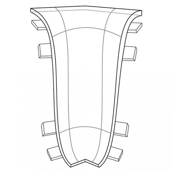 IdealПлинтус2200x22мм,1шт.,1-Внутр.угол