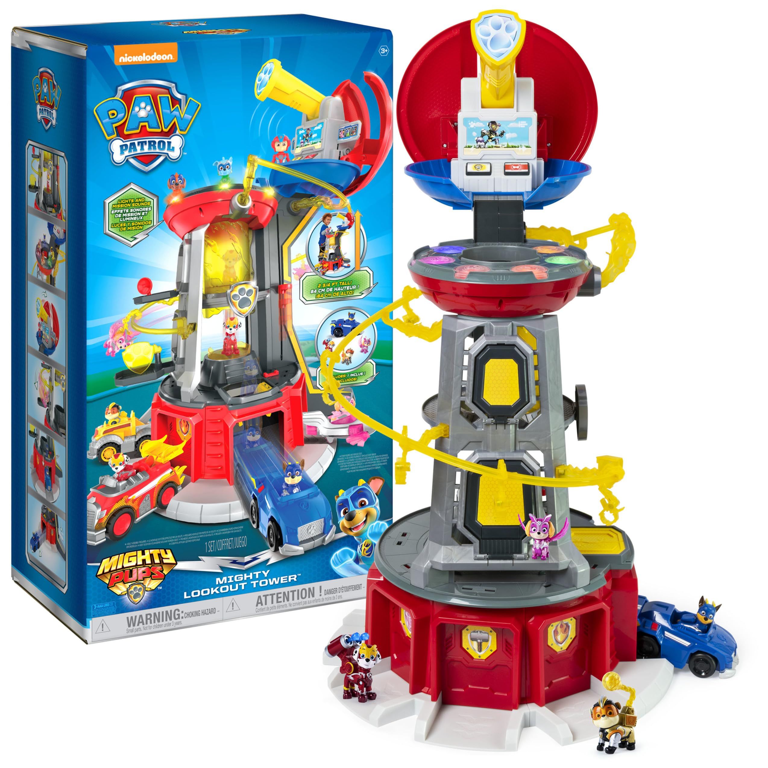 Spin Master Nickelodeon Paw Patrol Mighty Pups Lookout Tower Toy Set 1 OZON 1762902109