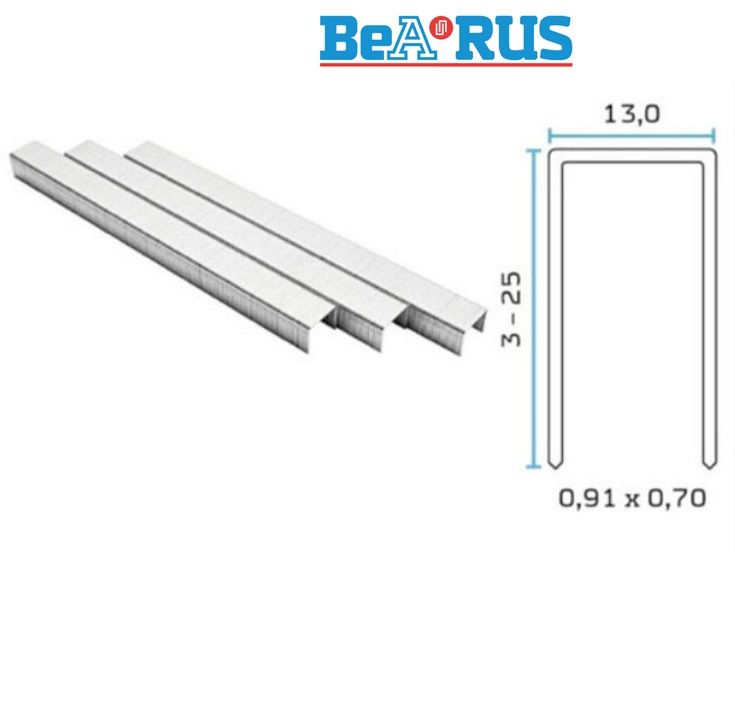 Скоба BeARUS 80/06 (6 мм) 30000 штук в упаковке