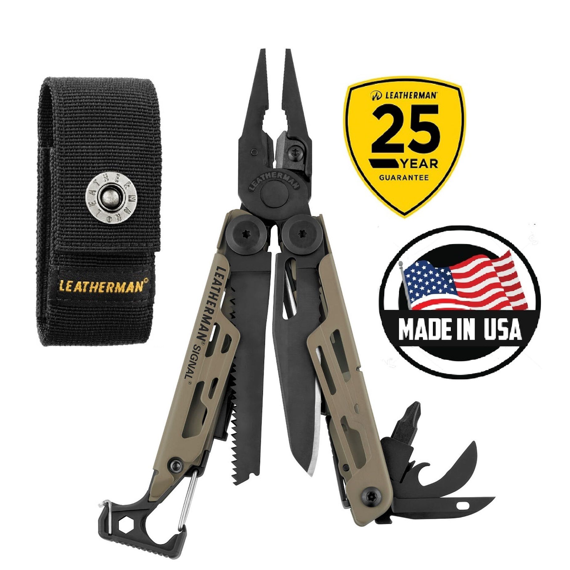 Мультитул LEATHERMAN SIGNAL COYOTE TAN