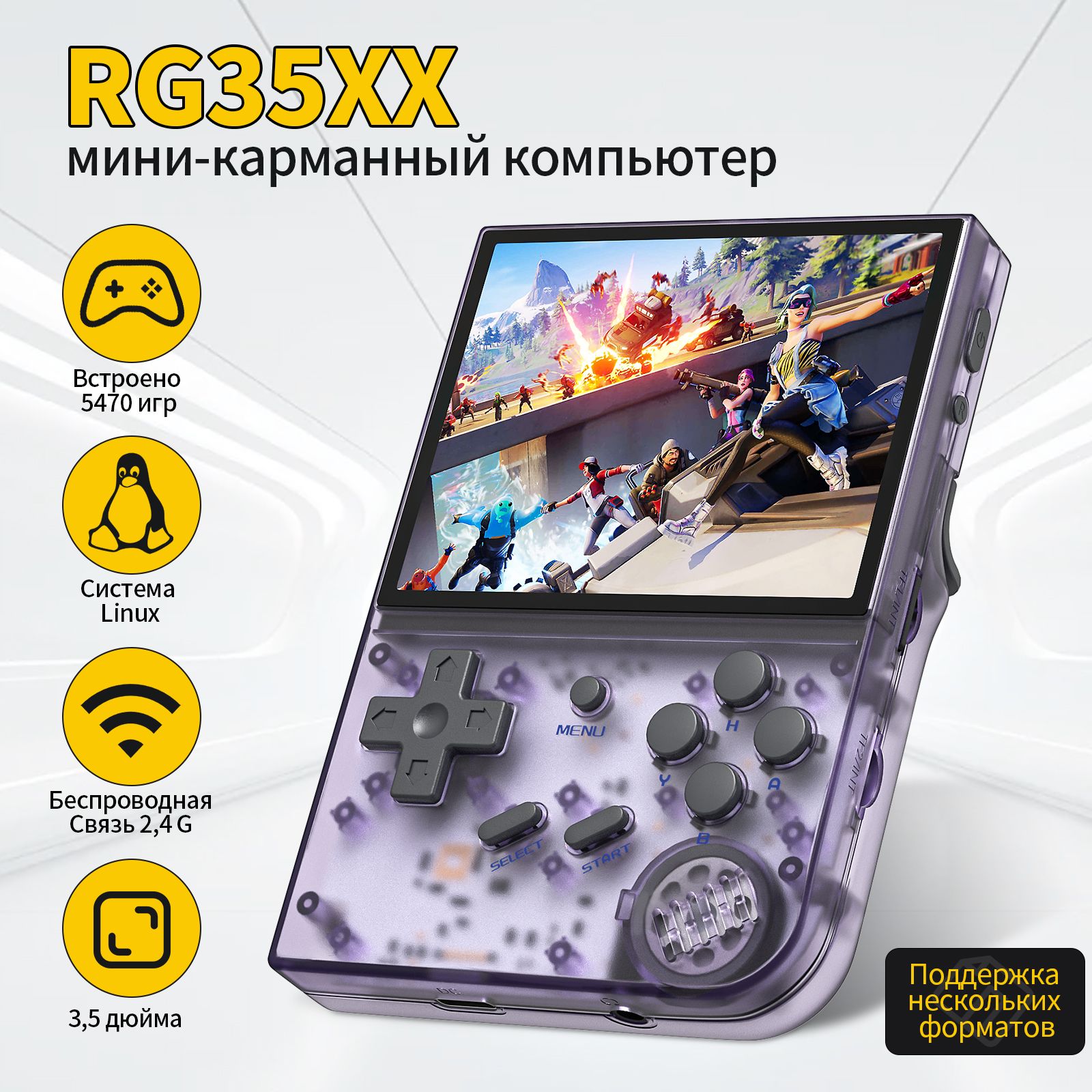 Игровая консоль/ANBERNICK RG35XX/ретро консоль для телевизора 5000 игр ...