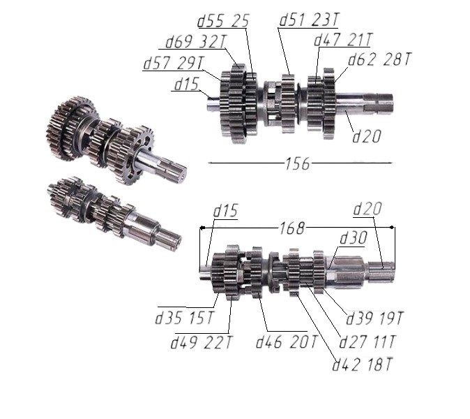 166fmm кпп. Вторичный вал 166fmm. 166fmm кпп. 166fmm кпп. Шестерни коробки передач 166fmm.