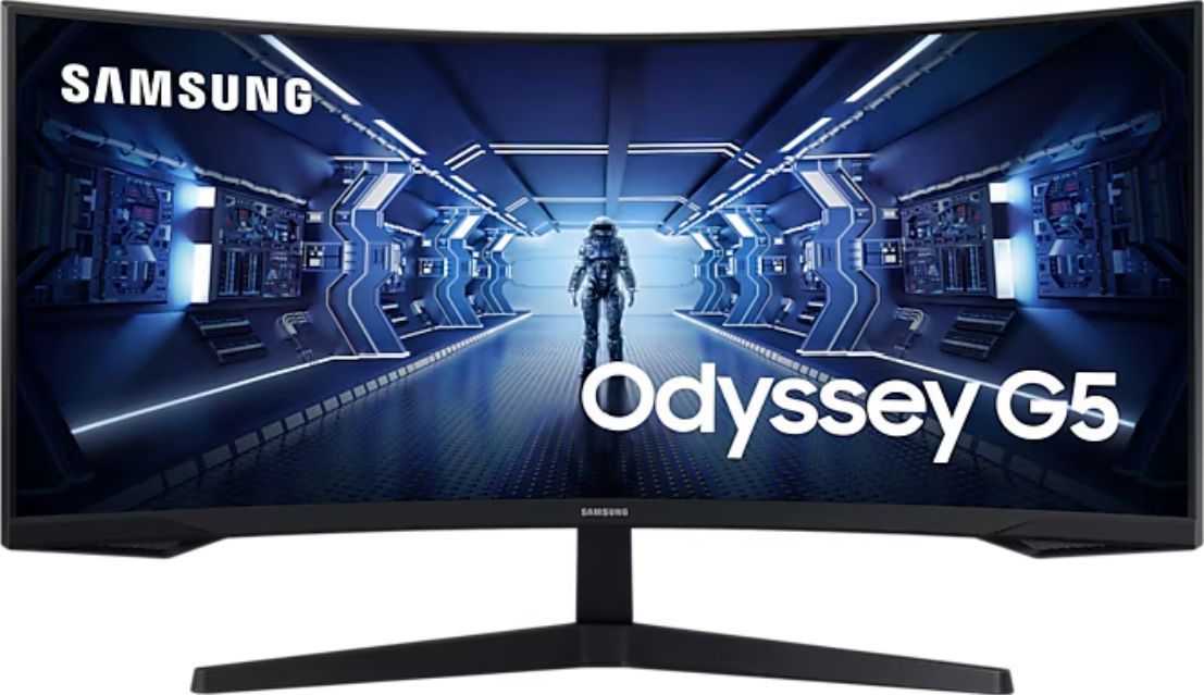 Samsung34"МониторOdysseyG5LC34G55TWWIXCI,черный.Уцененныйтовар