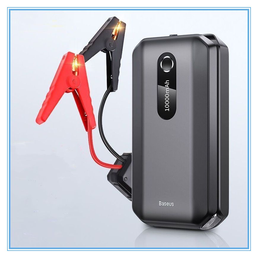 АвтомобильныйстартерBaseusSuperEnergyAirCarJumpStarter10000mAhPeakcurrent1000ABlack(CGNL020101)