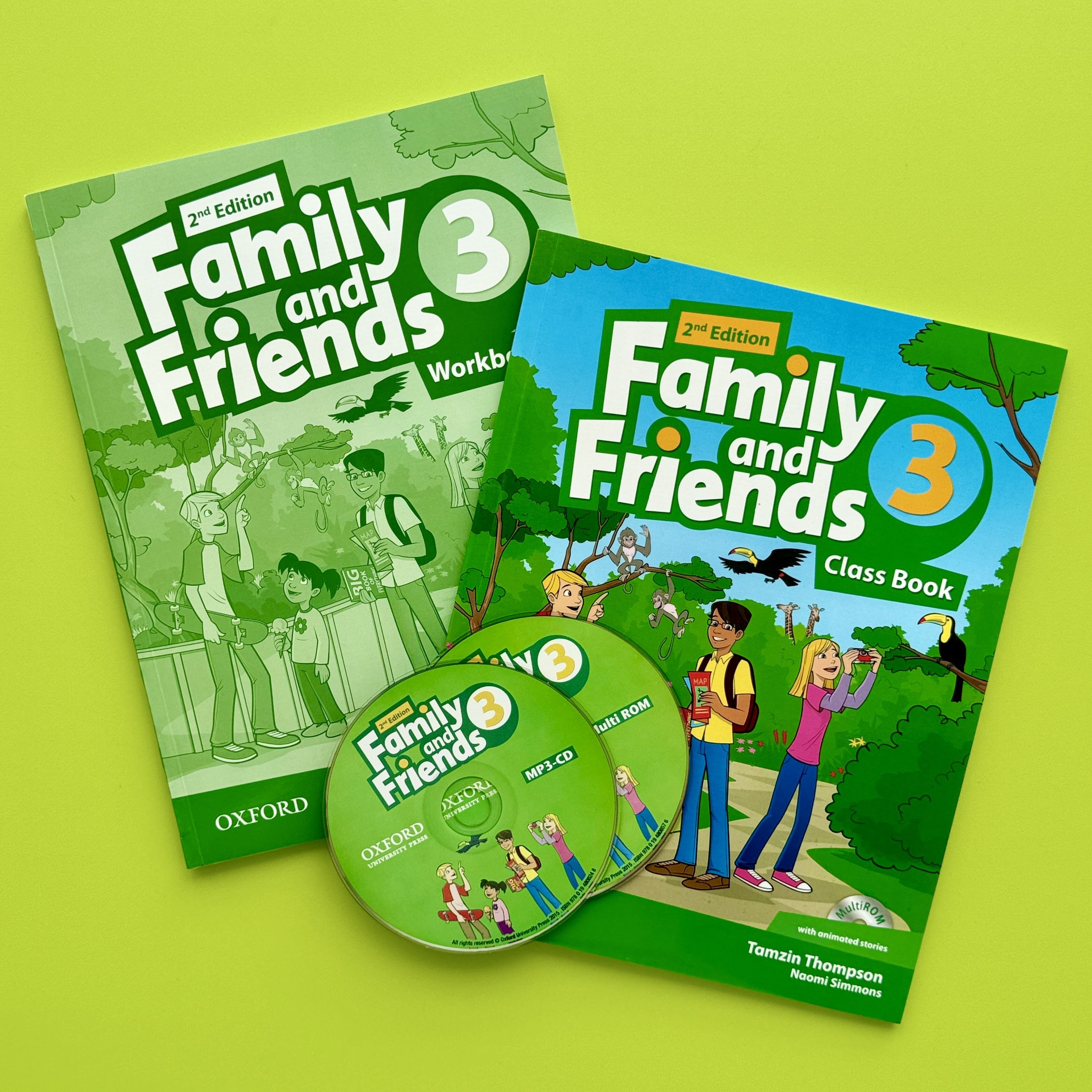 Family and Friends 3. Комплект Class Book with Multi ROM + Workbook with CD | Симмонс Наоми, Тэмзин Томсон