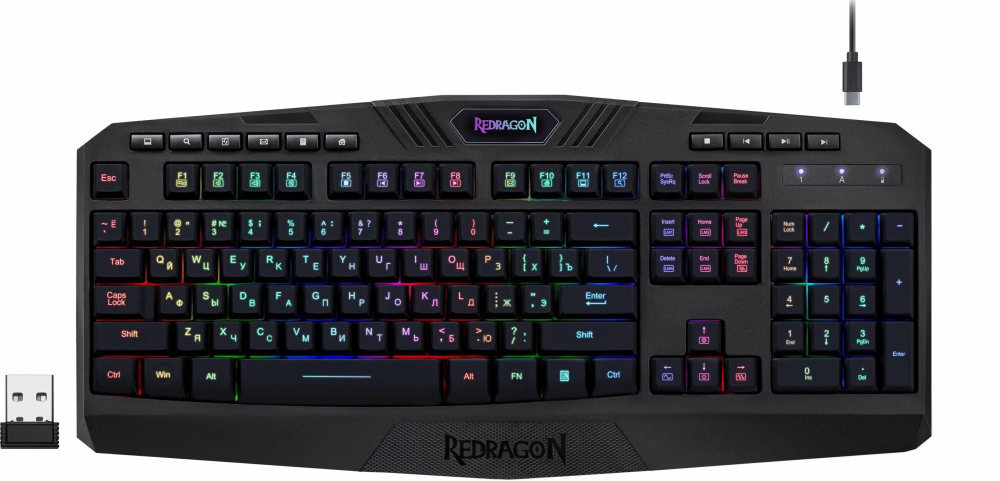 RedragonИгроваяклавиатураHarpeRGB