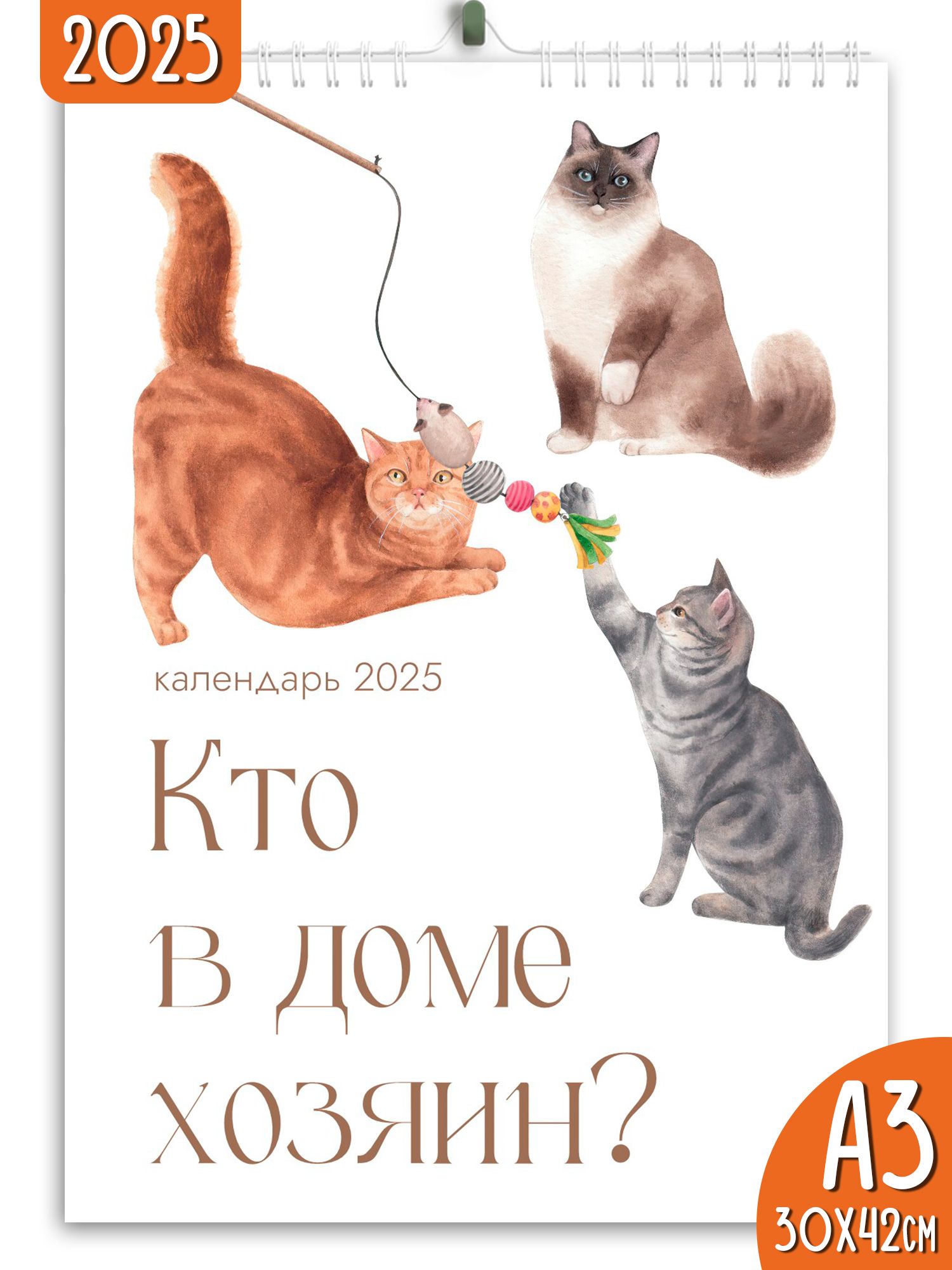 Календарь настенный перекидной 2025 Кто в доме хозяин