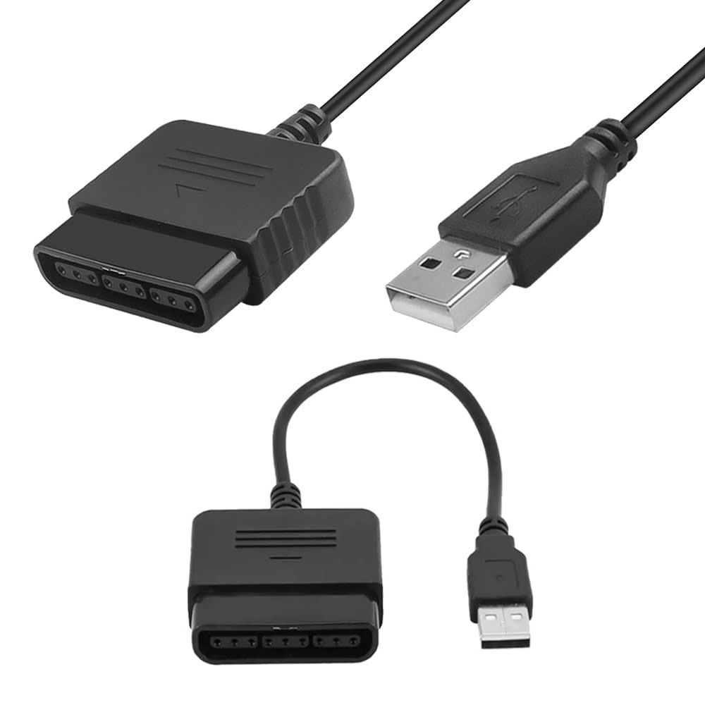 USB-кабель-переходникдляконтроллераигровогоджойстикаPS2дляпреобразованиявPS3/ПК,провод15см