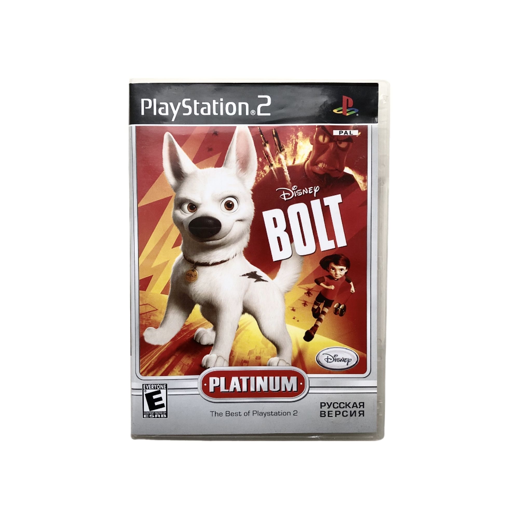 Игра Игра PS 2 DVD BOLT - (Игры для детей, Disney, 2008) (PlayStation 2, Русская версия)