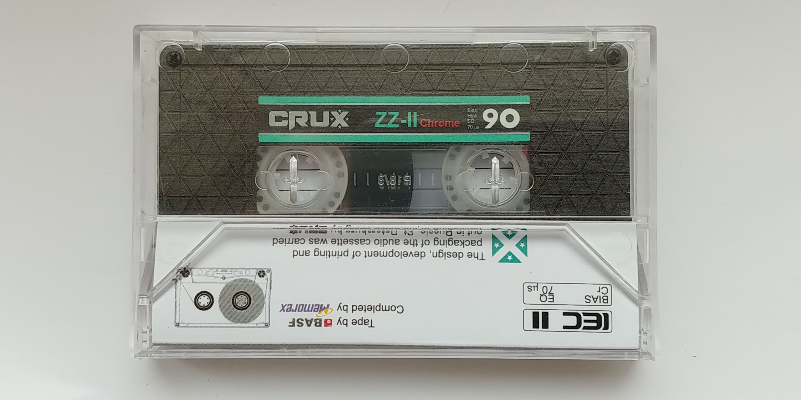 Аудиокассета запечатанная Crux ZZ-II-90 Chrome тип 2