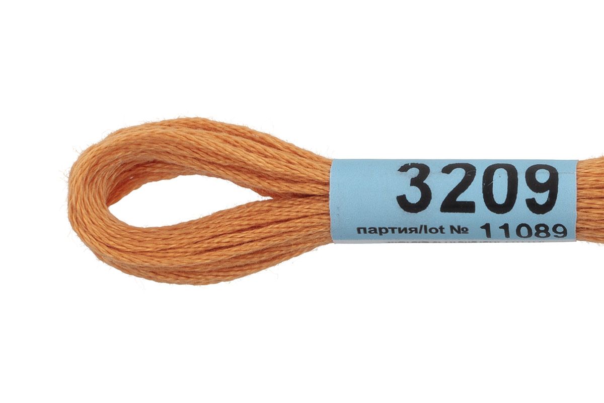 Мулине GAMMA нитки для вышивания 4 шт. по 8 м., 3209 светло-персиковый