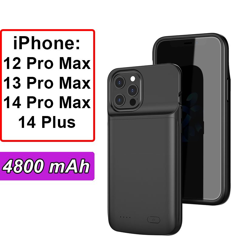 ЧехолаккумуляторTUBON4800мАчдляiPhone12,13,14ProMax/14Plus