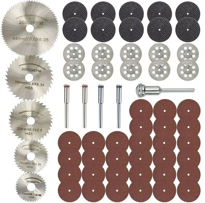 Наборотрезныхдисковдлягравера/дляшуруповерта60шт.Роторныйотрезнойнаборинструментовдляметаллу,деревуикаменю.